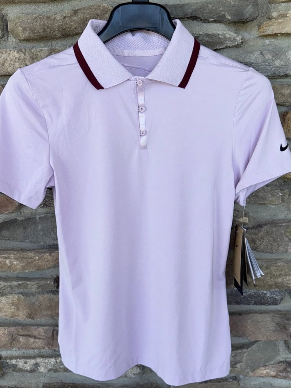 Nike Women's UV Dri-FIT Short-Sleeve Golf Polo Doll Purple XS NWT